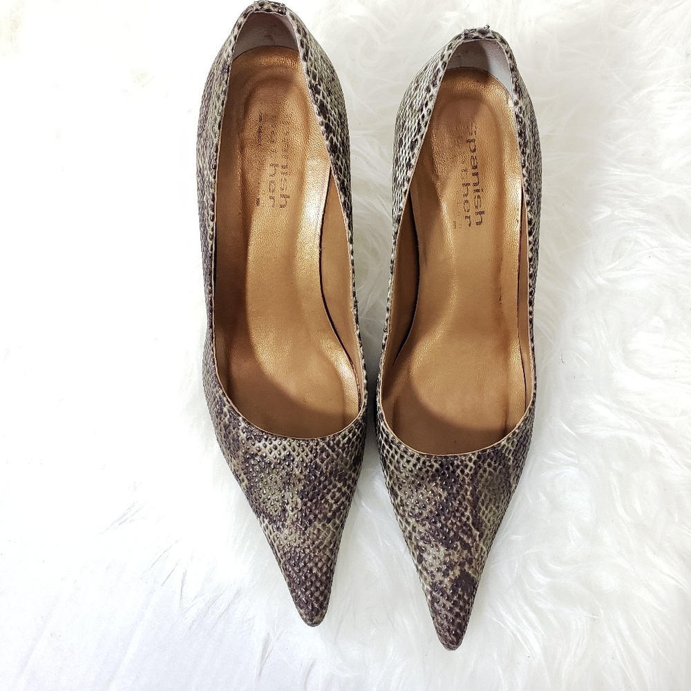 Sergio Zelcer Handmade snake pumps